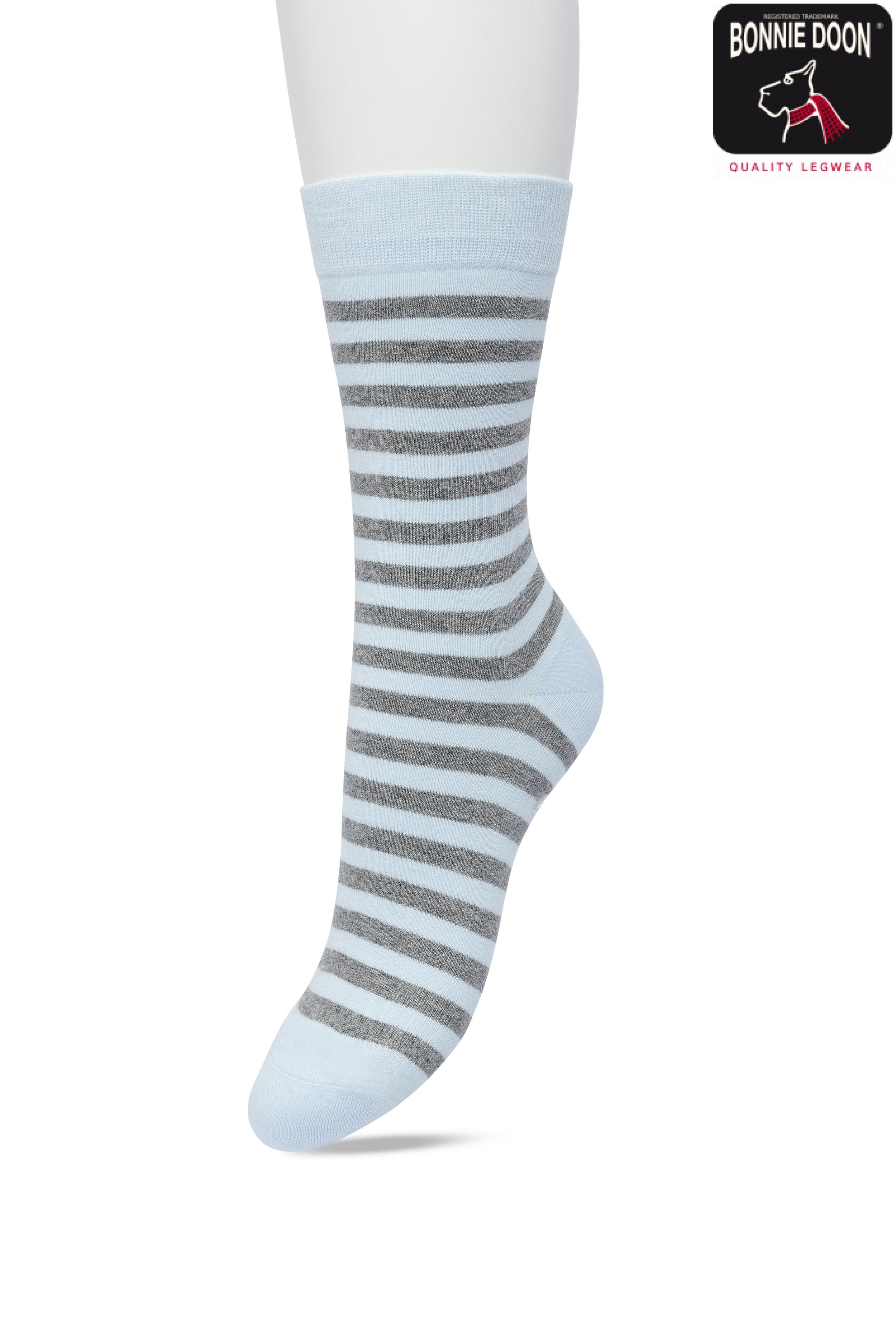 Basic Stripe Sock Ballad blue
