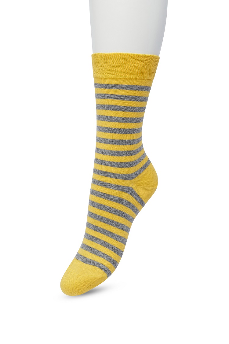 Basic Stripe Sock Golden cream