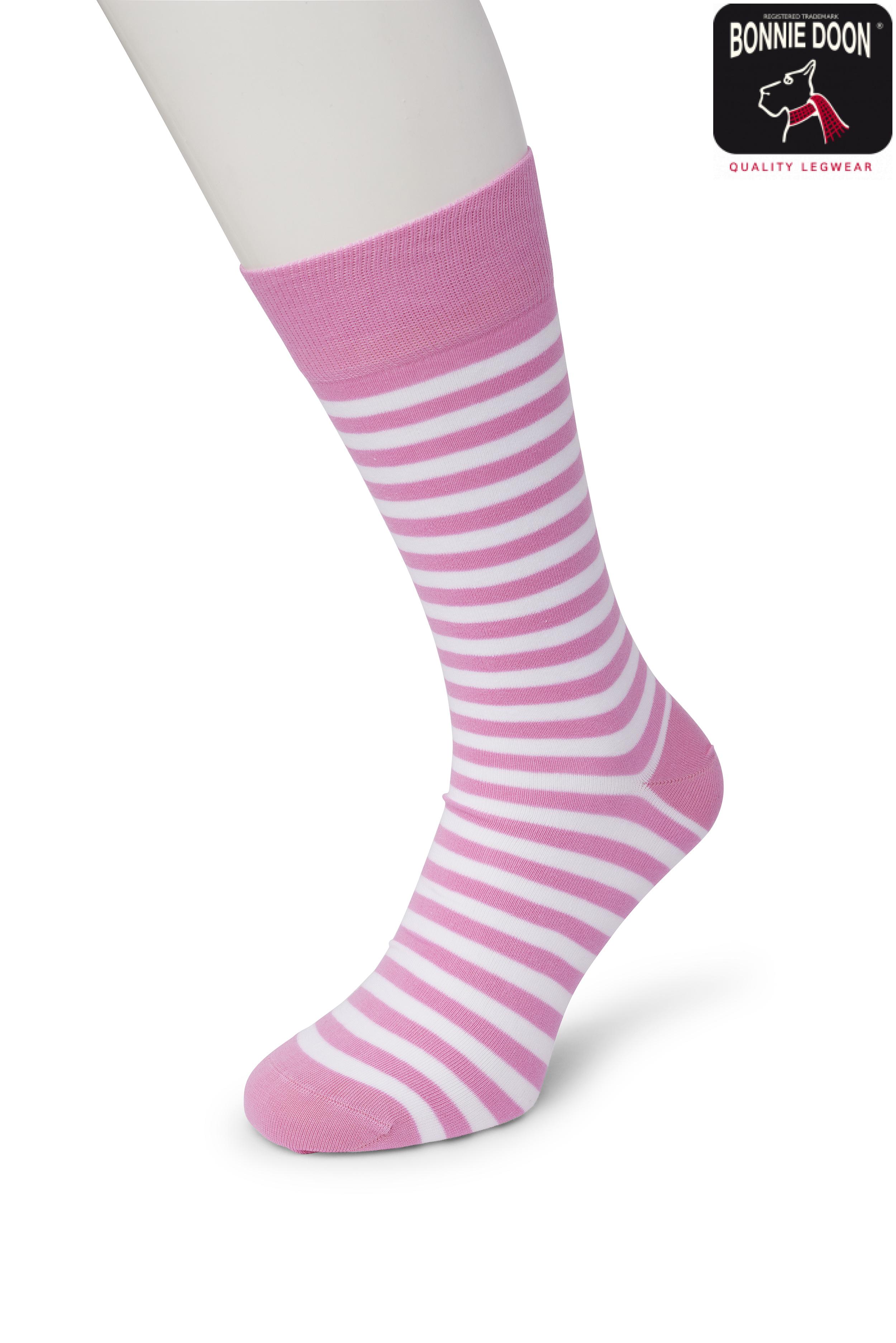 Basic Stripe sock Bubblegum