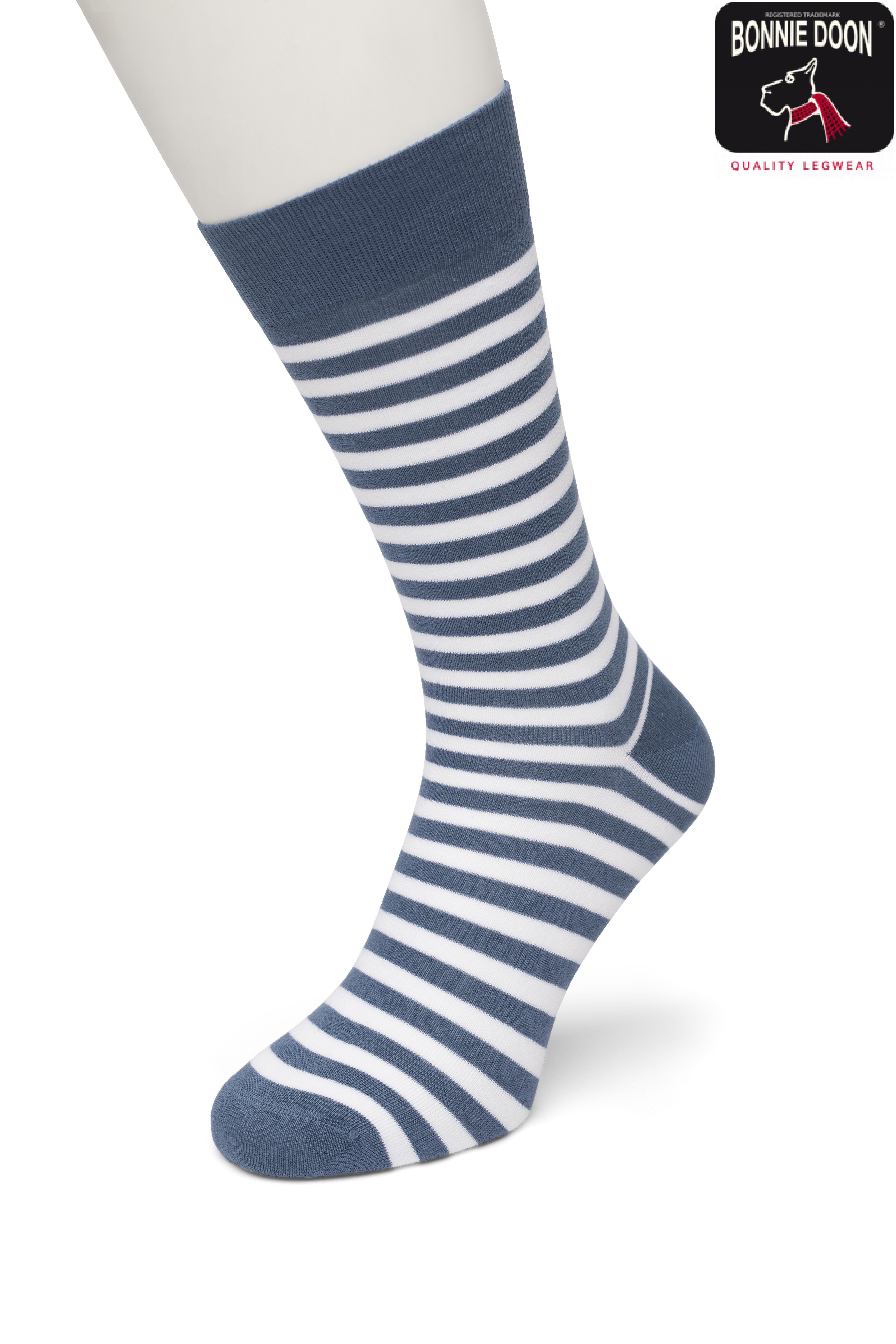 Basic Stripe sock Workwear blue