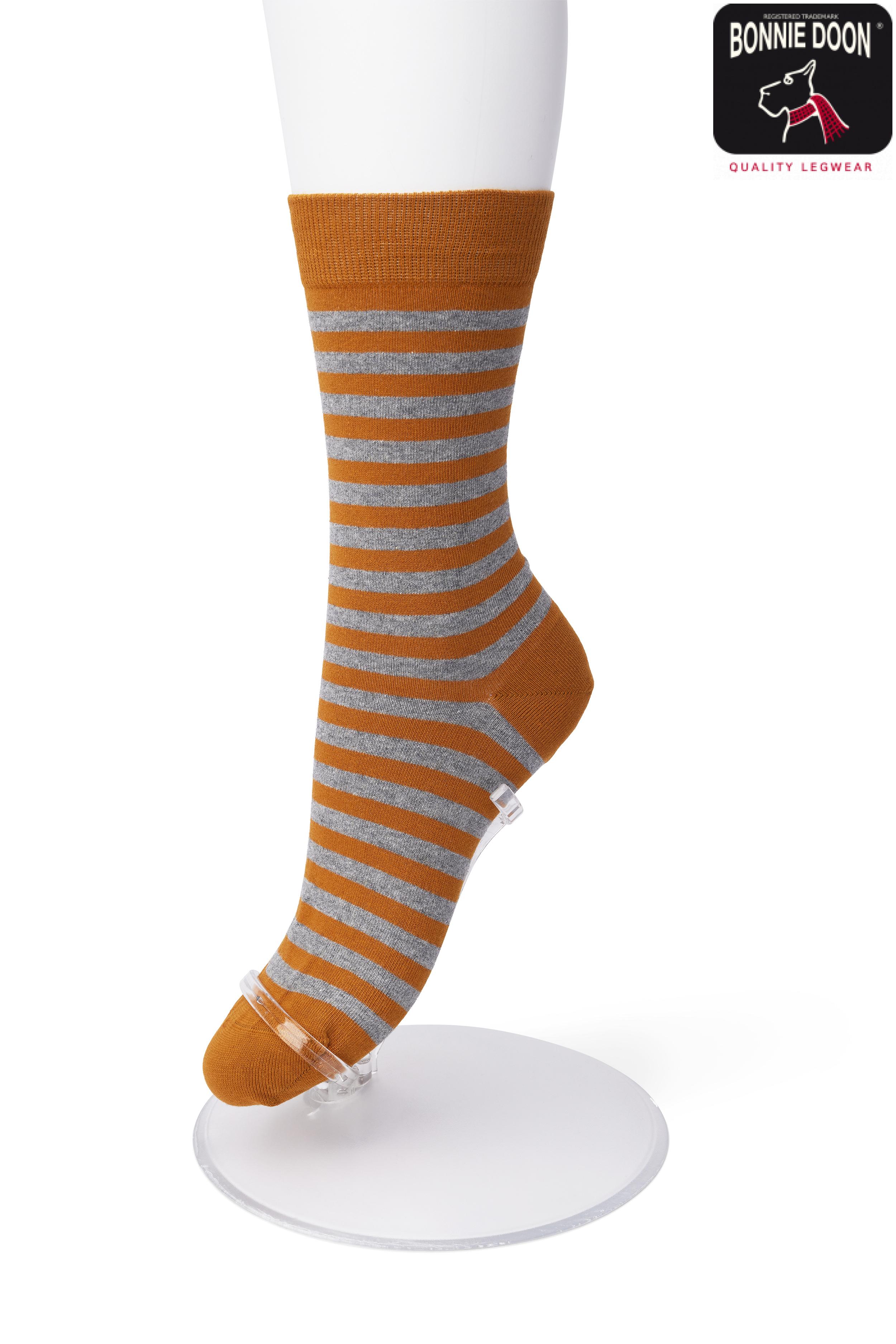 Basic Stripe Sock Sudan brown