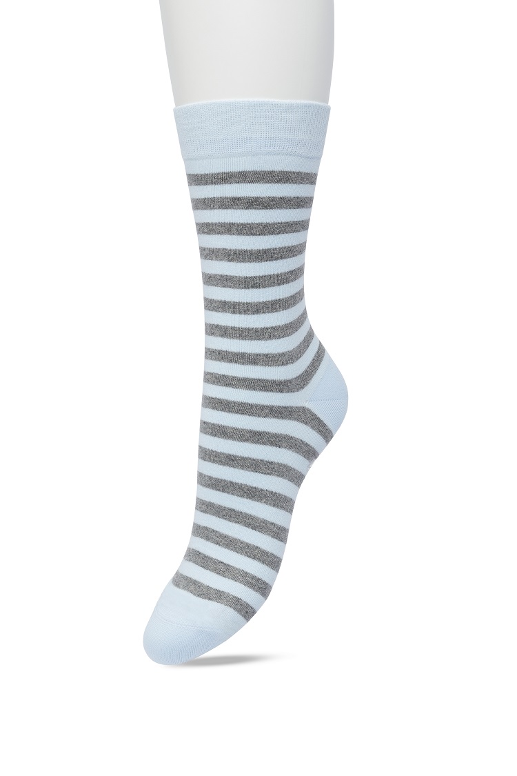 Basic Stripe Sock Ballad blue