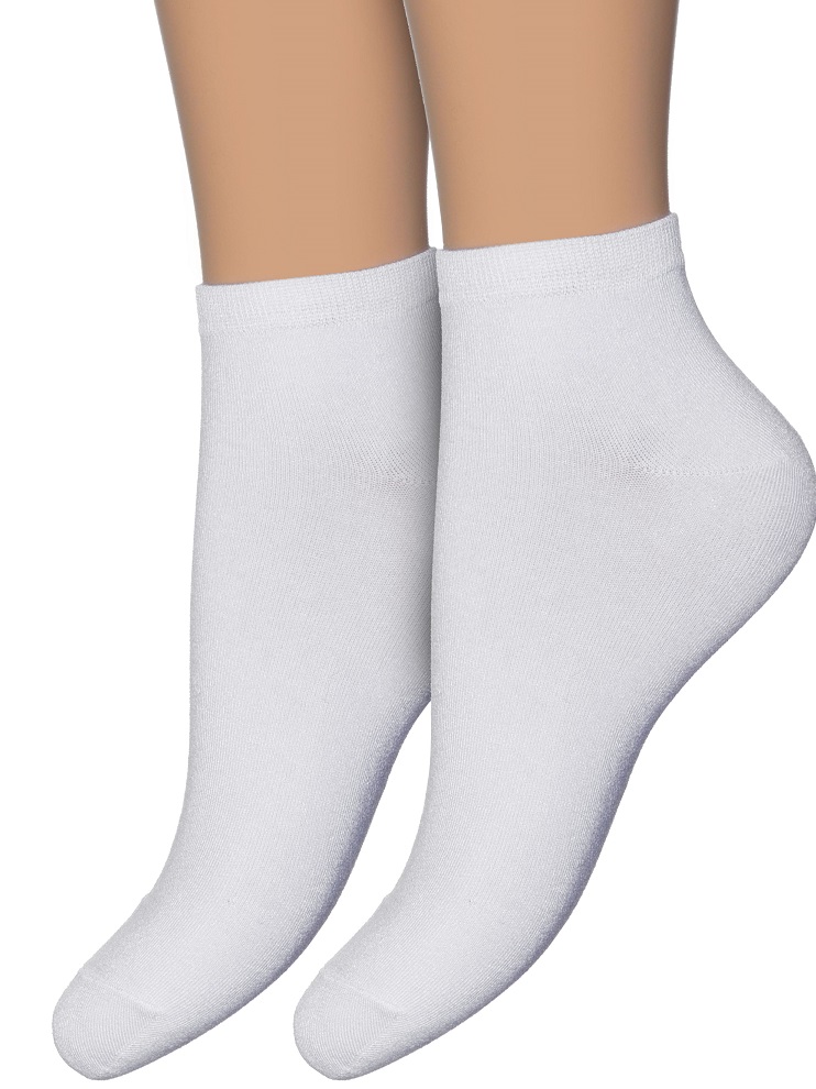 Bamboo Short Sock (2 paar) White