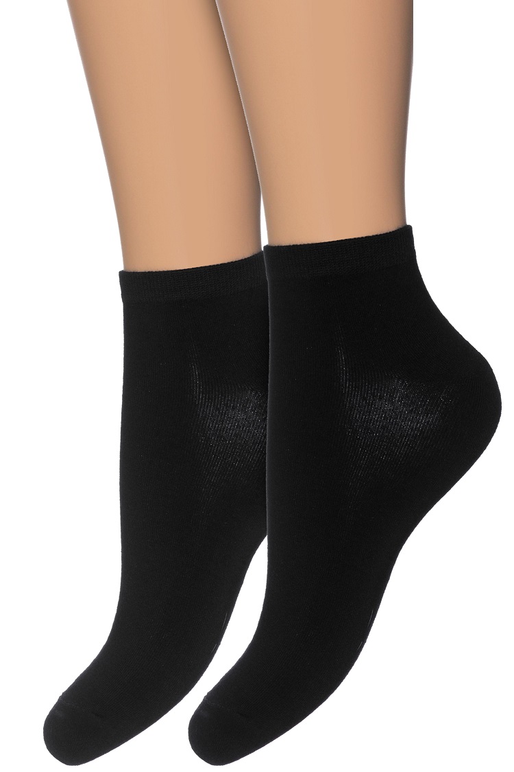 Bamboo Short Sock (2 paar) Black