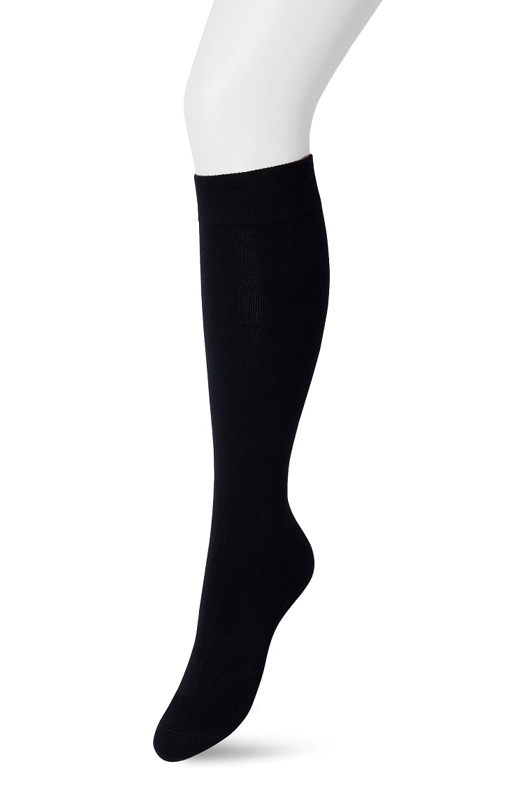 Cotton Knee-High Black