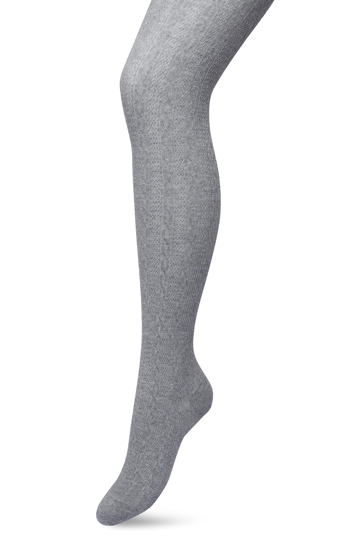 Classic Cable Tights Medium grey heather