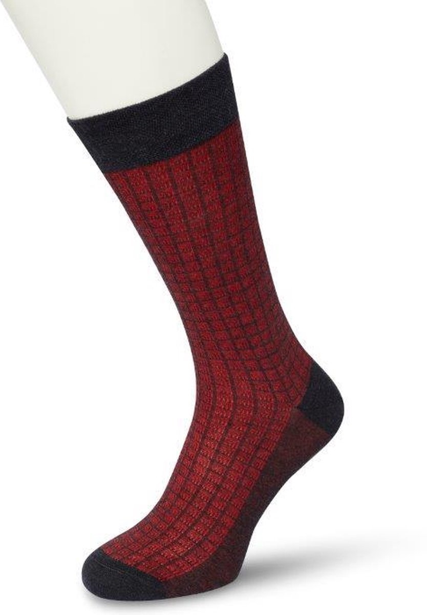 Spiral sock Navy red