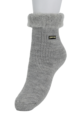 Stay in bed Sock Light Grey Mele