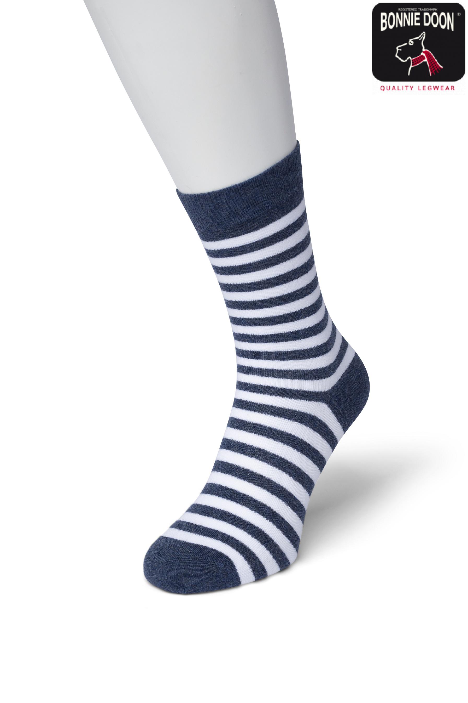Basic Stripe sock Dark blue