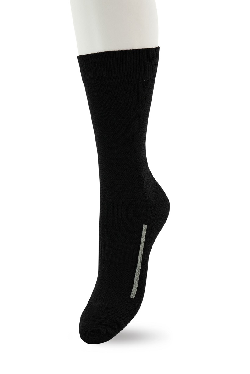 Walking Socks Merino Wool Black