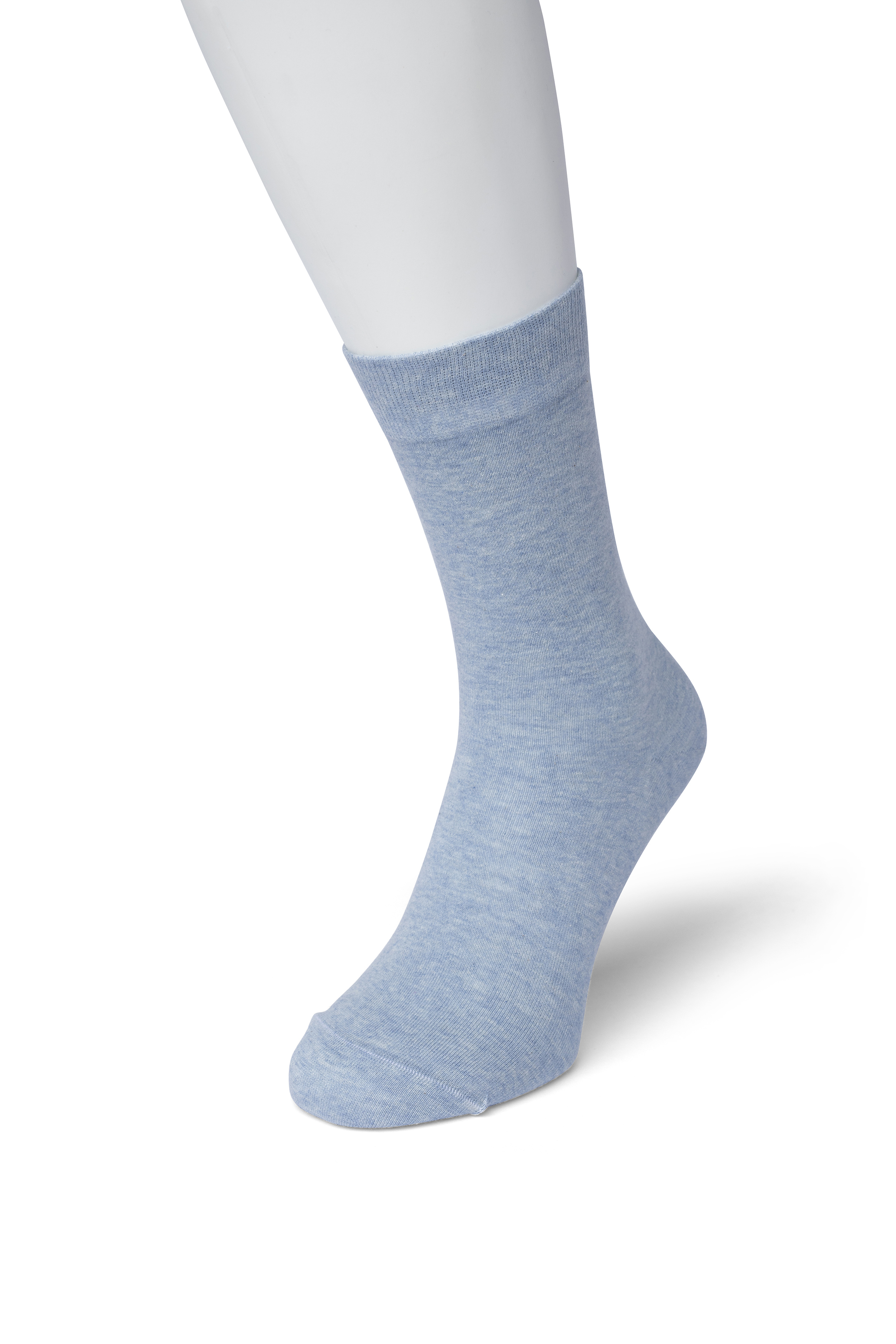 Cotton Sock Light blue heather