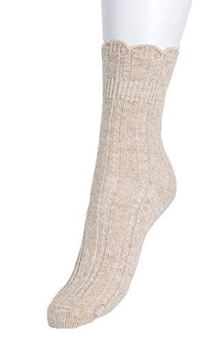 Girly Merino and Cashmere Sock Sand mele