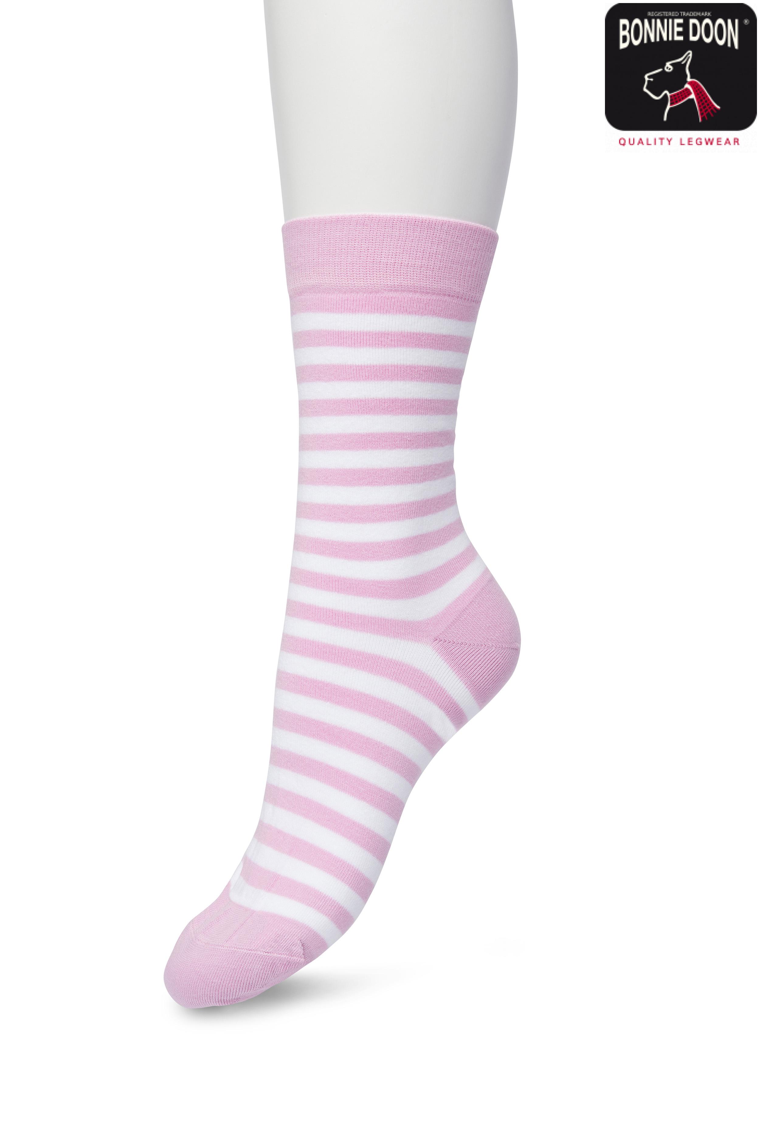 Basic Stripe Sock Cyclamen