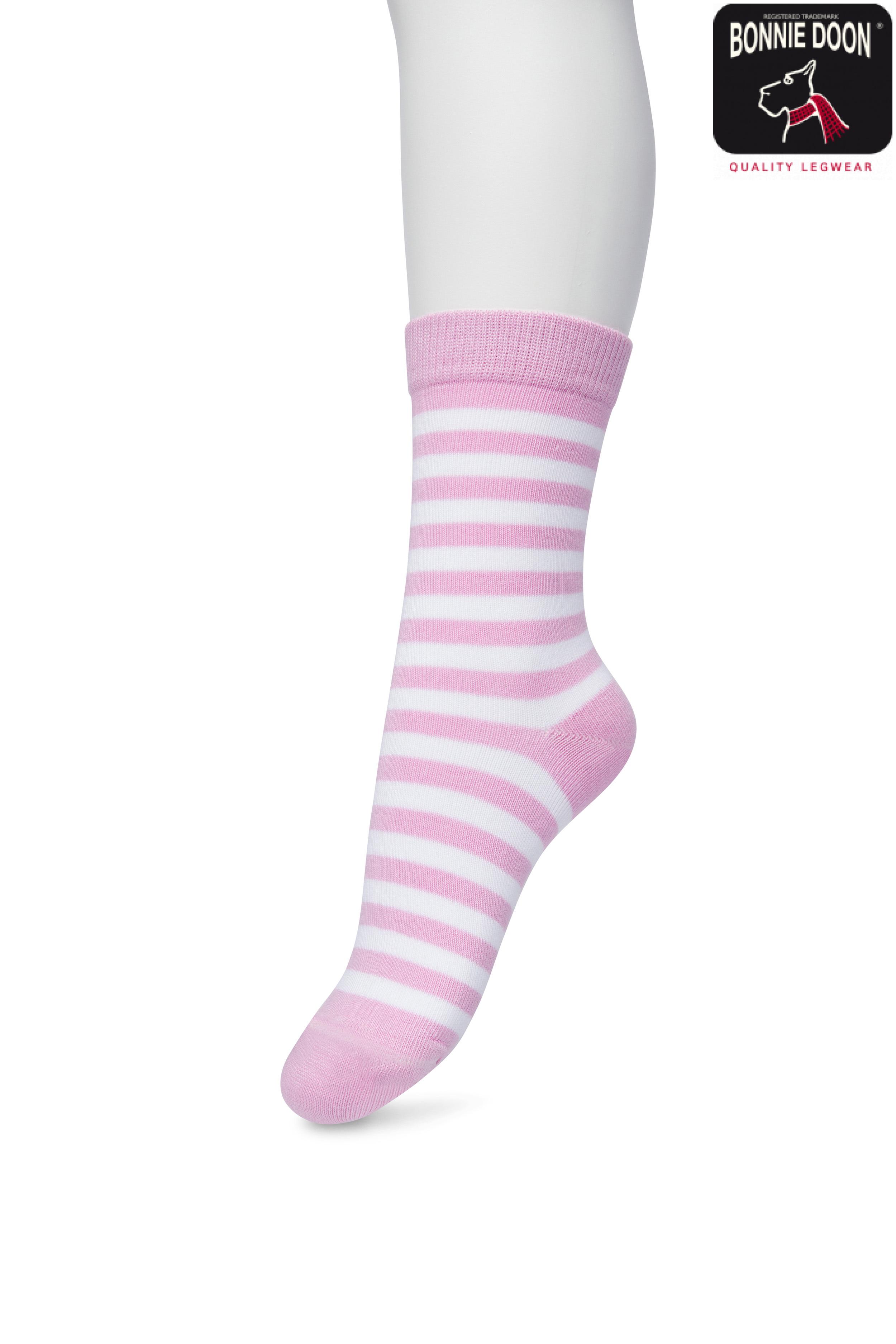 Basic Stripe sock Cyclamen