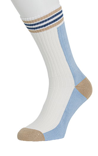 Cotton Sport Sock Unisex type 5 White