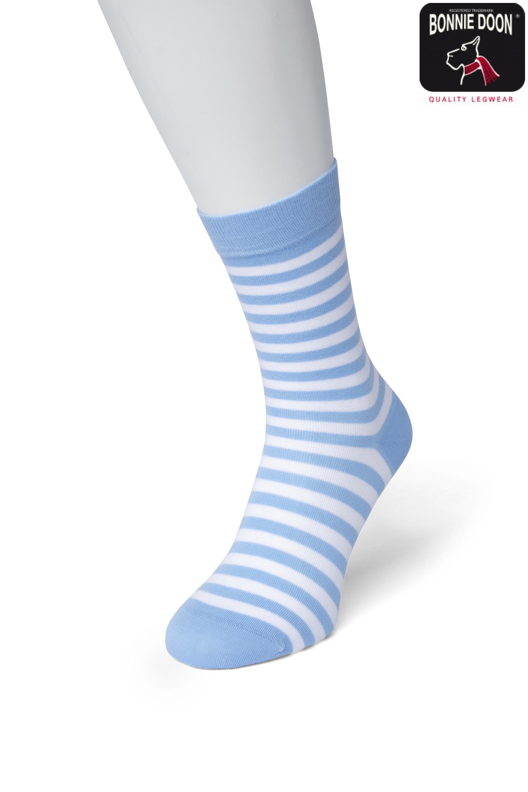 Basic Stripe Sock Powder blue