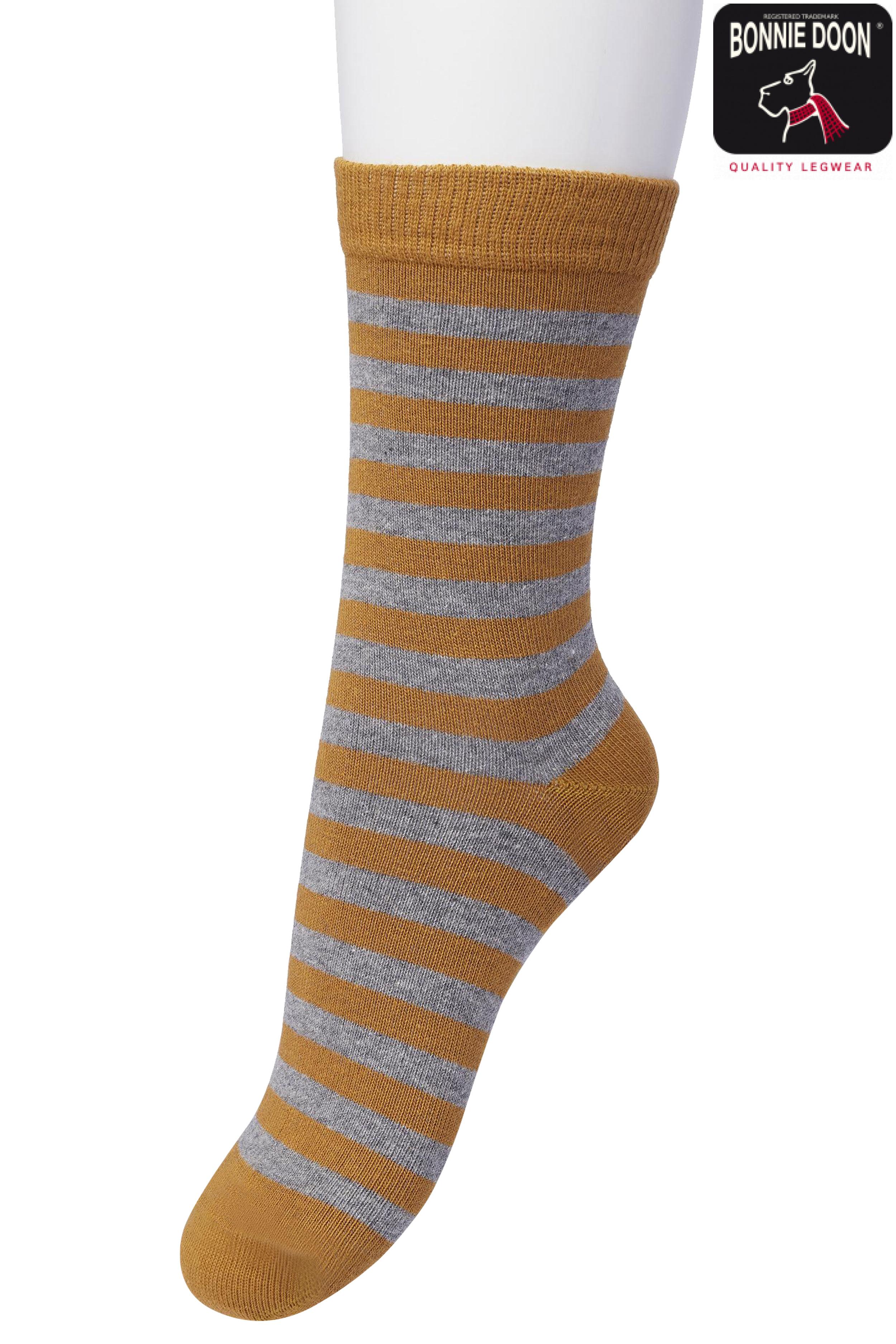 Basic Stripe sock Sudan brown