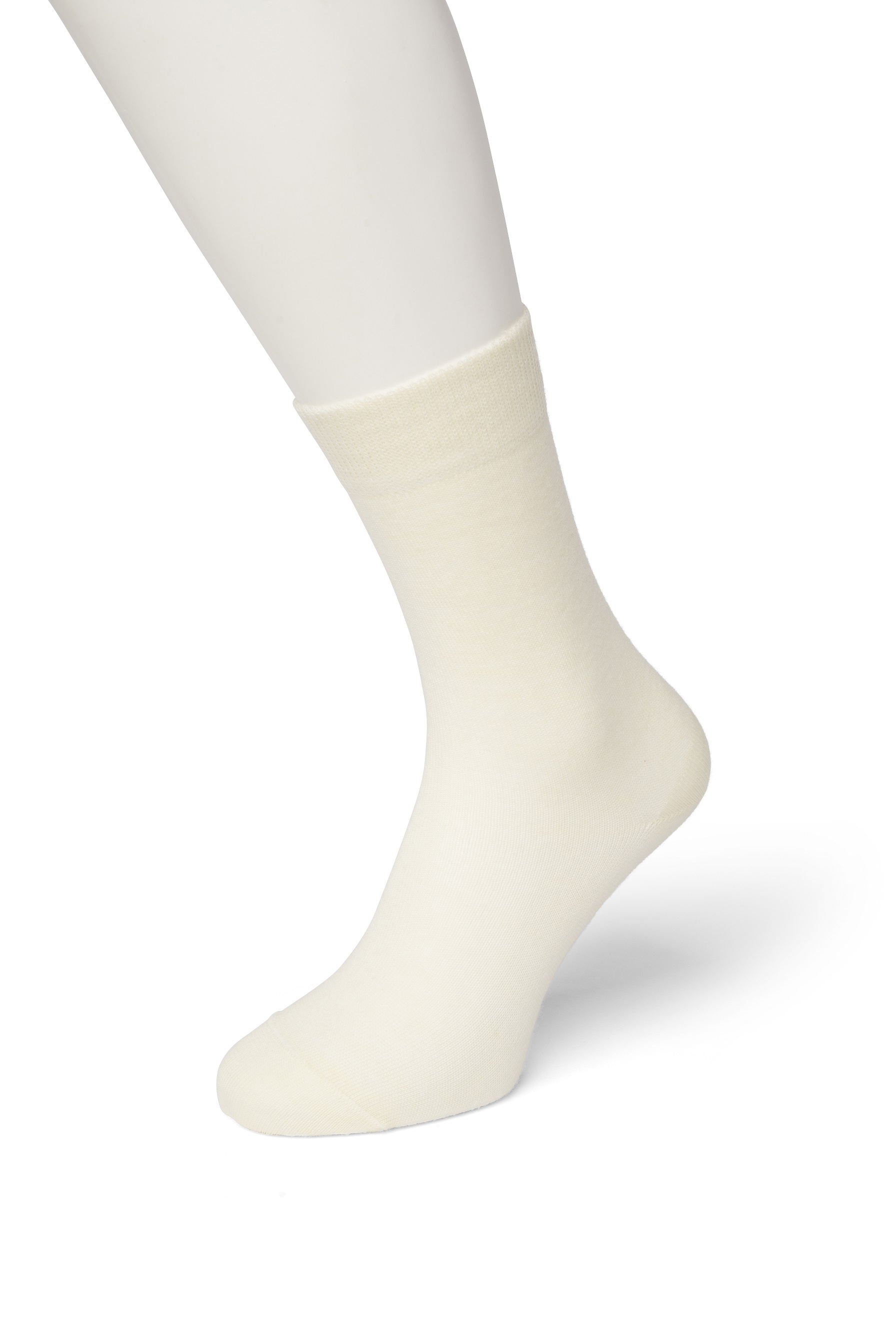 Wool/Cotton Sock Ivory