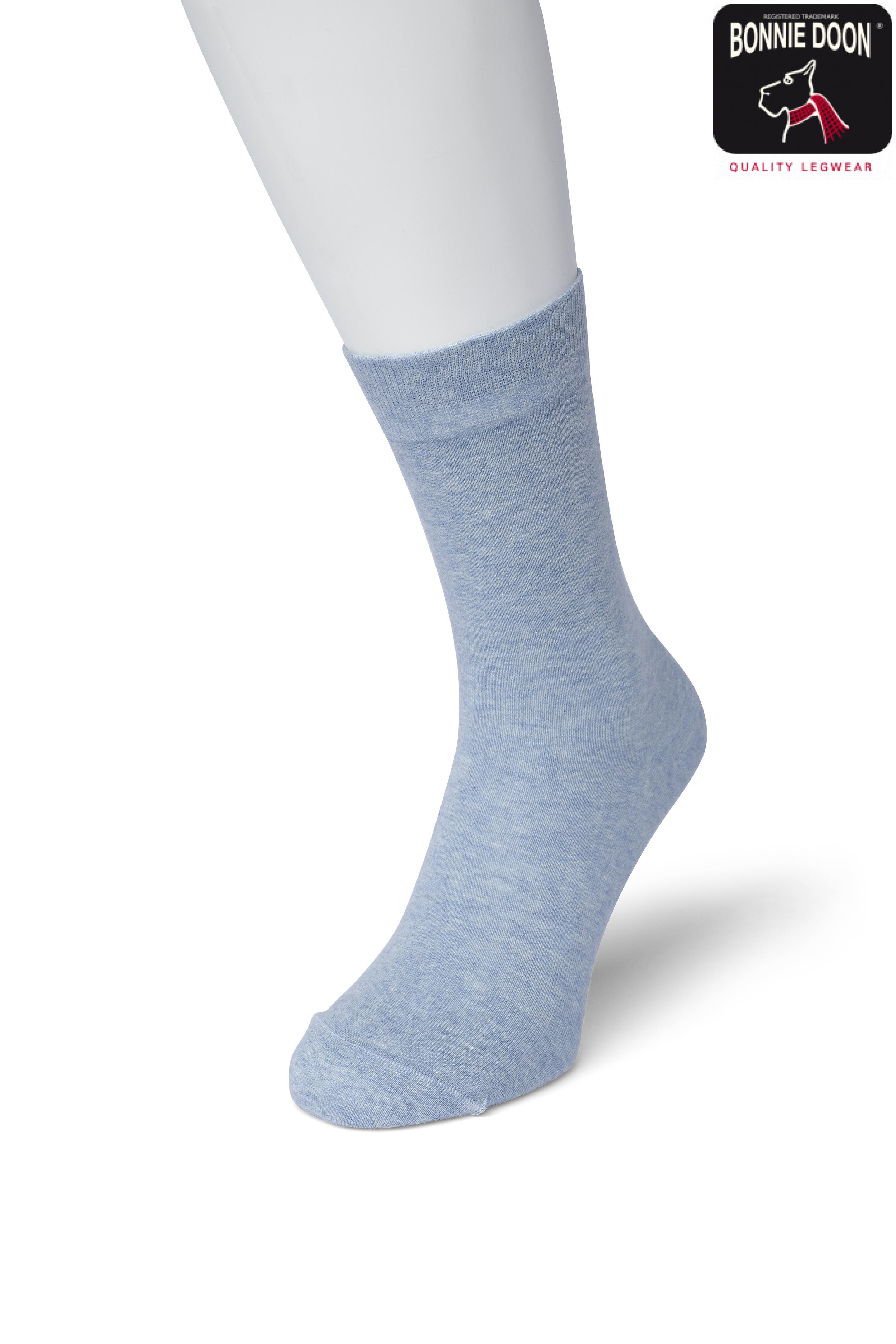 Cotton Sock Light blue heather