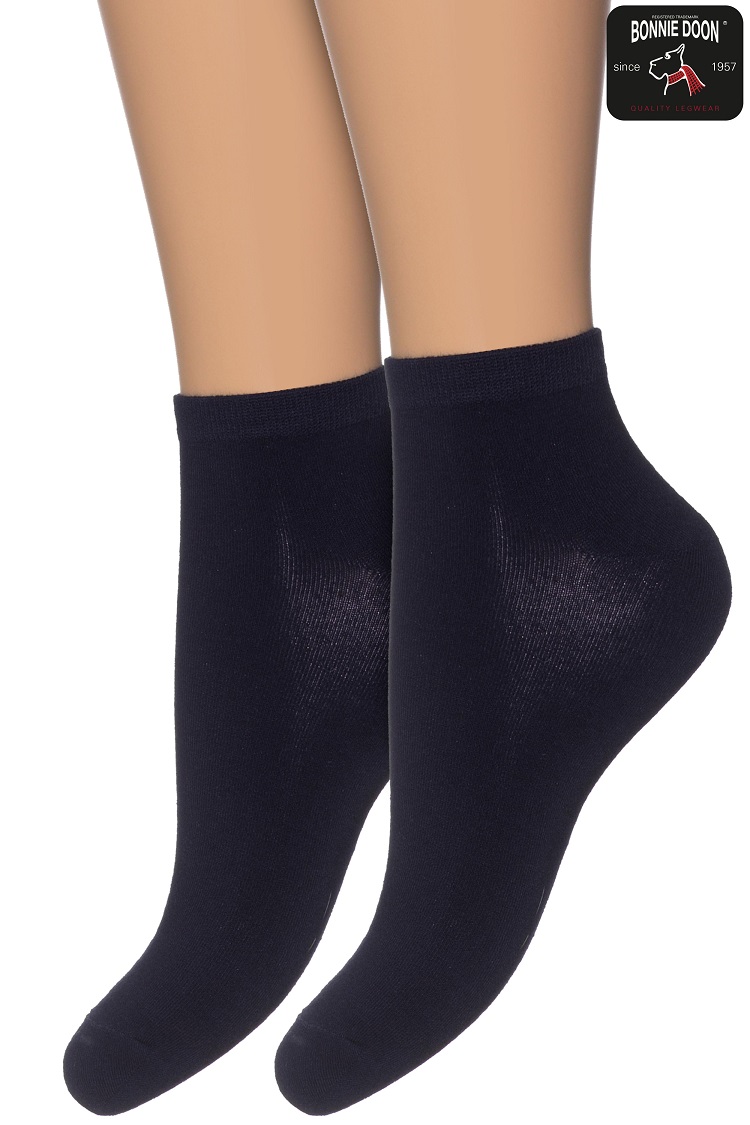 Bamboo Short Sock (2 paar) Navy