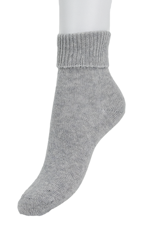 Cozy Merino and Cashmere Sock Light Grey Mele