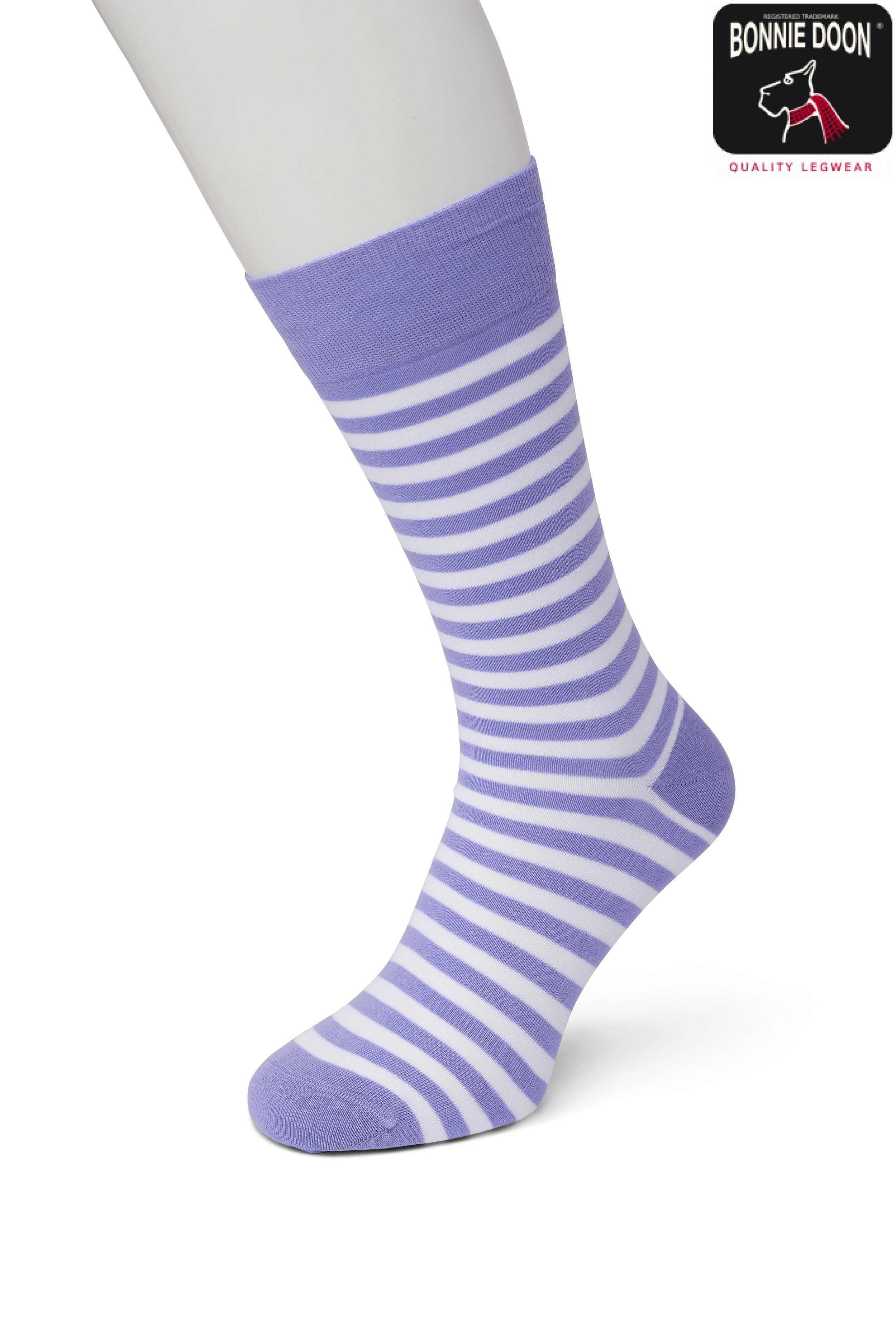 Basic Stripe sock Lilac