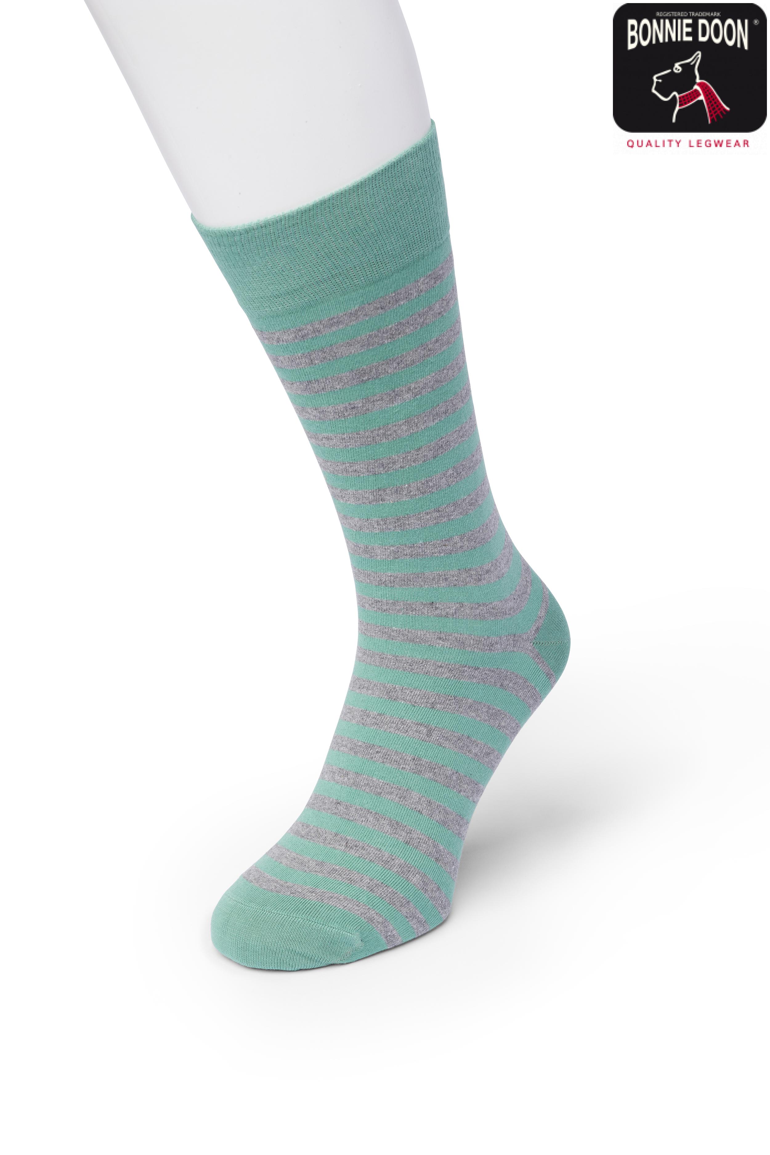 Basic Stripe sock Malachite green