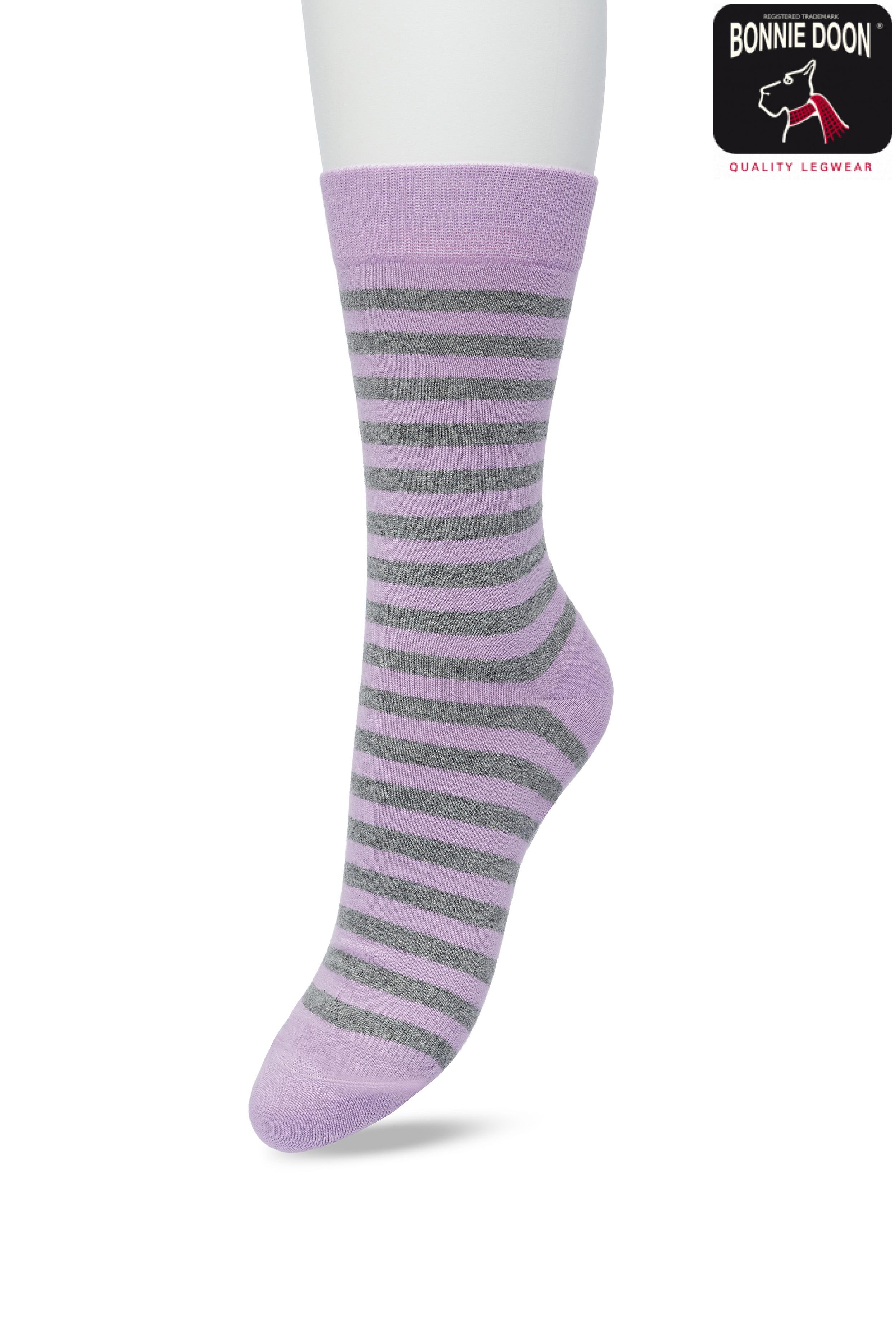 Basic Stripe Sock Lavender mist