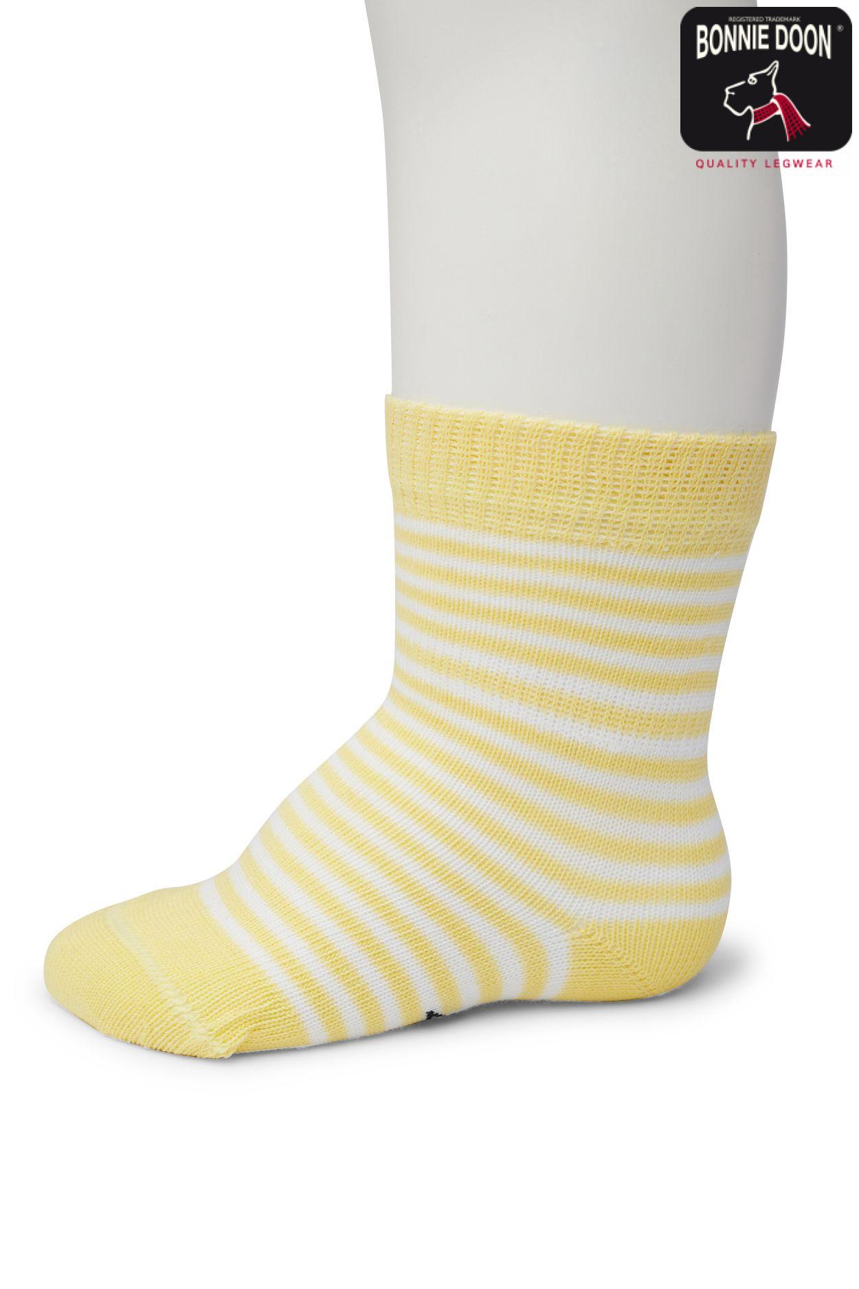 Basic Stripe sock Organic Custard
