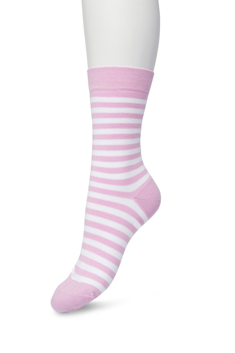 Basic Stripe Sock Cyclamen