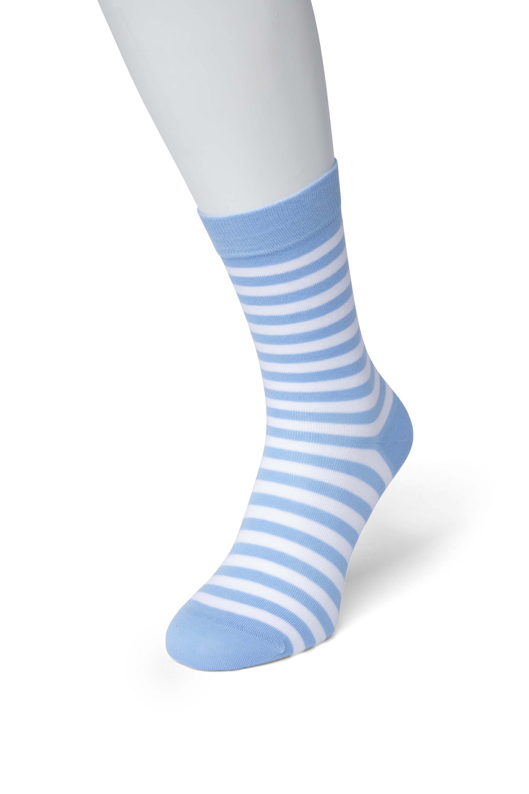 Basic Stripe Sock Powder blue