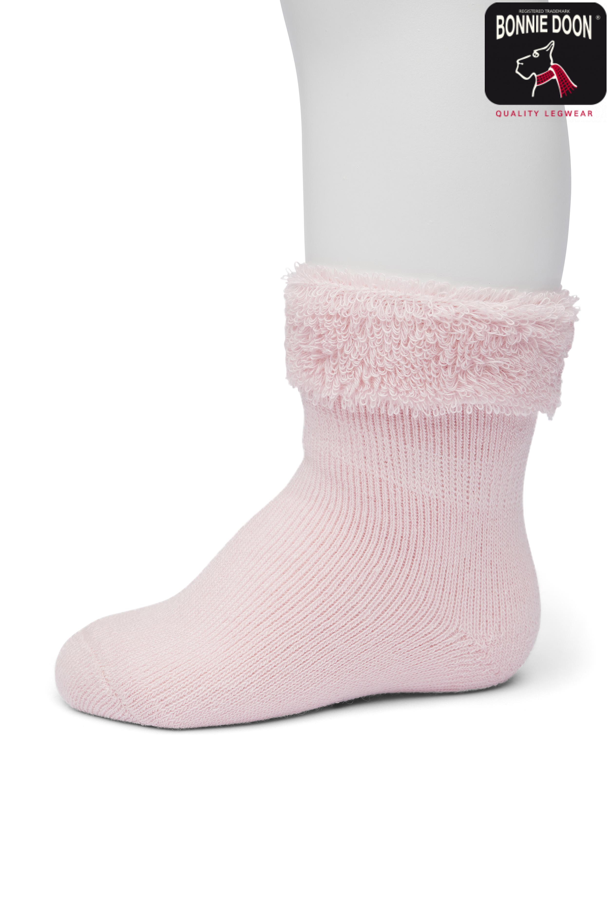 Cuffed Terry Bootie Organic Pink salt