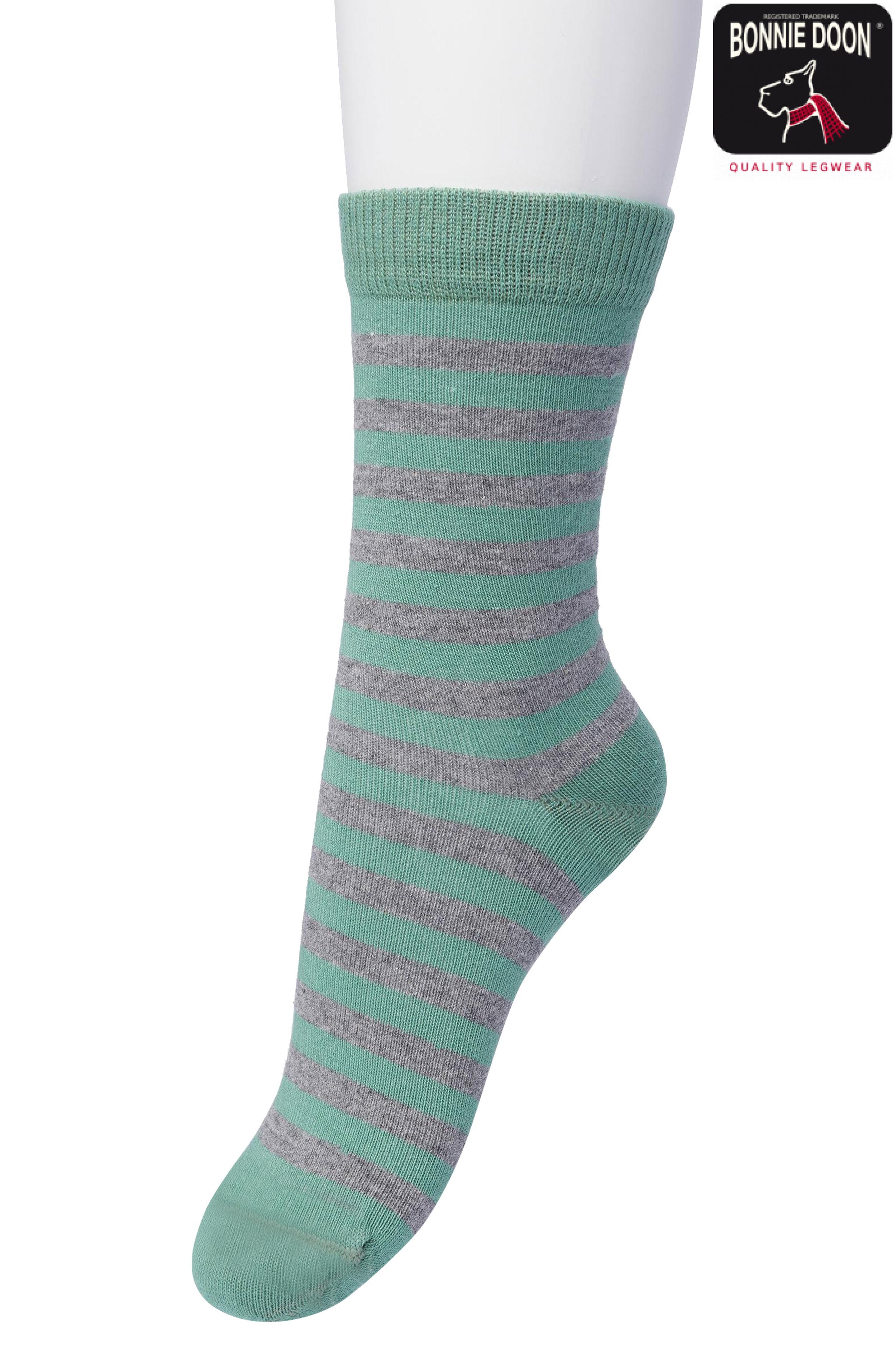 Basic Stripe sock Malachite green
